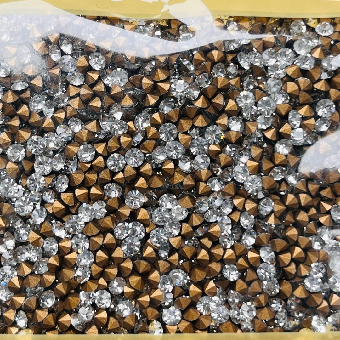 Crystal Chaton Rhinestones, Foiled Back, Jewelry Making Supplies (7200 ...