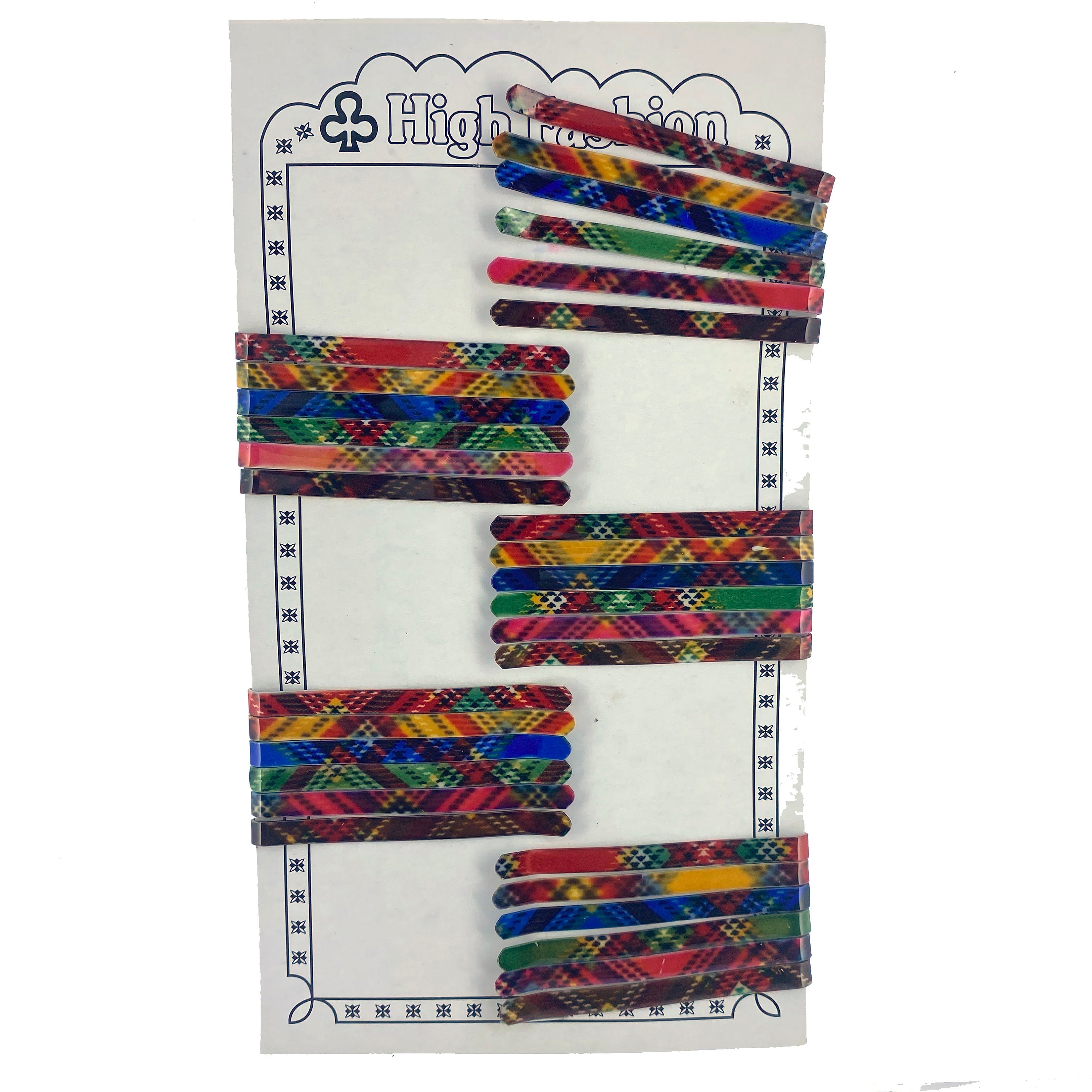 Colorful Vintage Bobby Pins - 6cm x 0,5 cm - 30 pieces