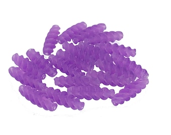 Stare koraliki niemieckie w kształcie makaronu: tworzenie biżuterii, prace plastyczne dla dzieci (20 szt., 25 x 8 mm)