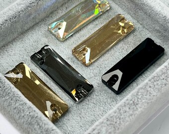Strass da cucire a baguette - Alta qualità - Disponibili diverse opzioni di colori
