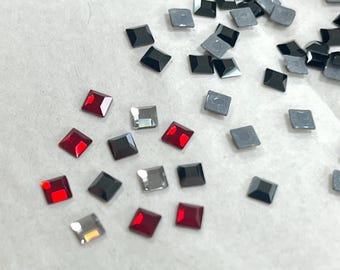 Swarovski Square Hotfix 3mm art. 2400 - Packaging and Color Options Available