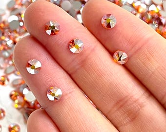 Strass Swarovski 2088 XIRIUS ColdFix – Sun AB, Siam Shimmer, Light Colorado Topaz