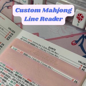 Personlig Mahjong-radläsare | Anpassat kursivt namn, 3D-utskrivet Mahjong-tillbehör