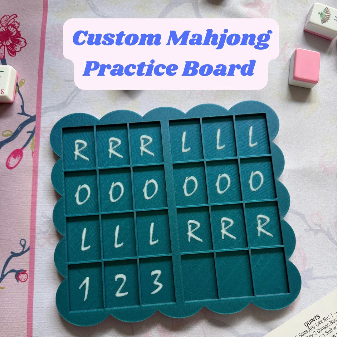 Mahjong Pattern Board 3D Printed Mahjong Practice Board | American NMJL Learning Tray - Etsy