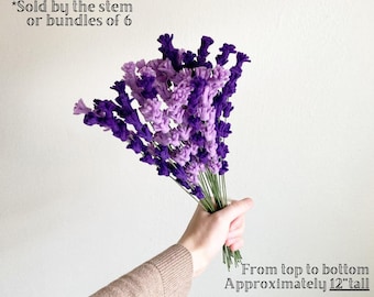 Felt lavender stems, build your own bouquet, get well flowers, sympathy, wedding, anniversary, memorial, funeral, hypoallergenic