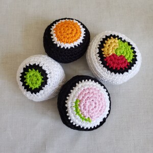 Crochet Sushi Plush - Set of 4