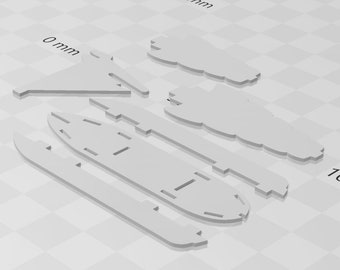 STL: 3 Mast Clipper-schip voor Pirates CSG