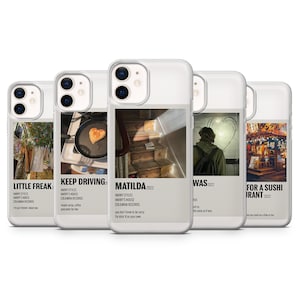Music styles Song Album House Clear Phone Case for iPhone 14Pro, 13, 12, 11, XR, 7, 8, Samsung S23, S22, S21FE, A53, A14, A13, Pixel 7