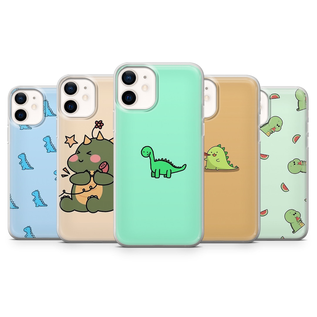Cute Dinosaur Phone Case Trex Dino Cover for iPhone 14pro, 13, 12, 11