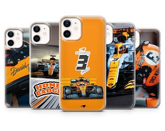 Daniel Ricciardo Phone Case Formula One McLaren Case for iPhone 14Pro, 13, 12, 11, XR, 7, 8, Samsung S23, S22, S21FE, A53, A14, A13, Pixel 7