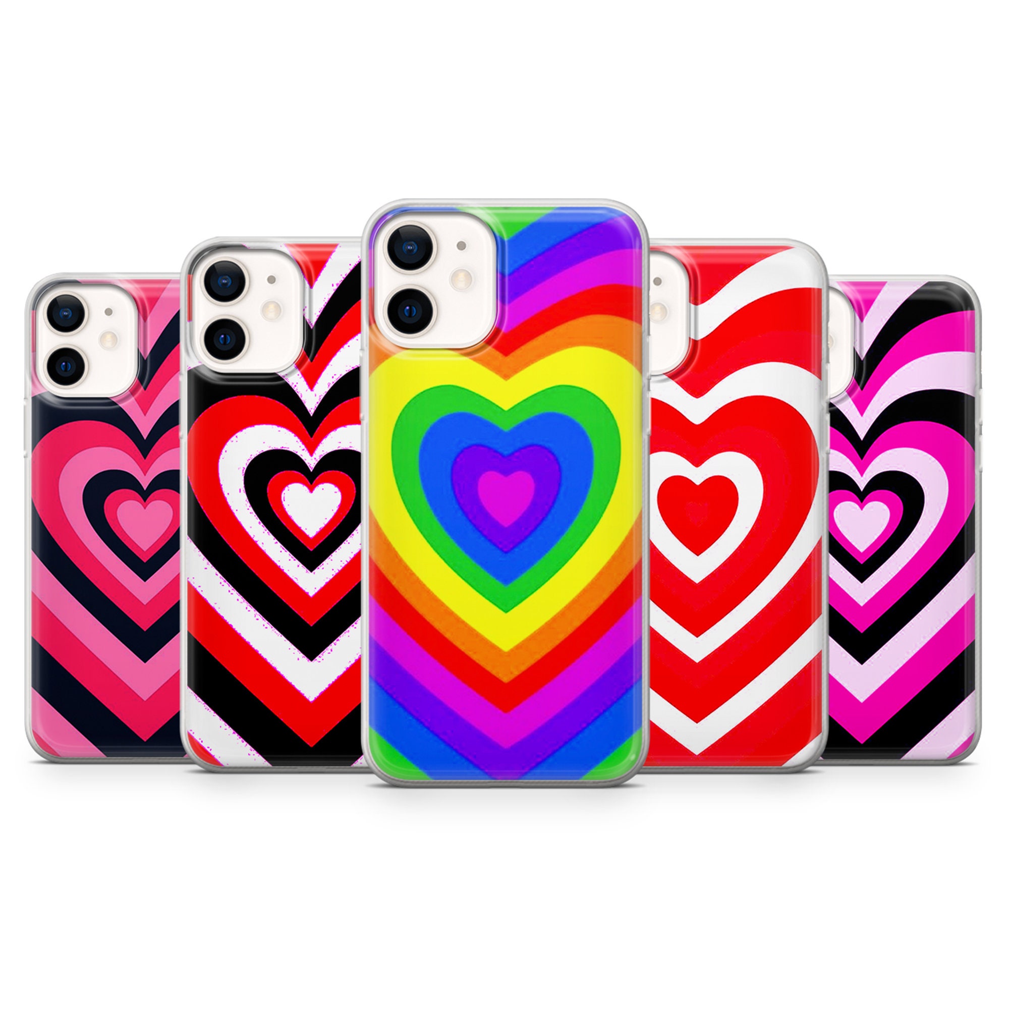 Hearts Phone Case fit for iPhone 11 Pro Iphone 12 Pro Max Etsy