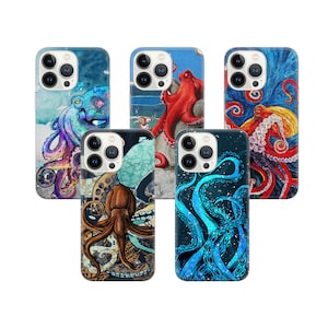 Kraken Phone Case Aquatic Cover voor iPhone 14 13 12 Pro 11 XR voor Samsung S23 S22 A73 A53 A13 Pixel 7 6A