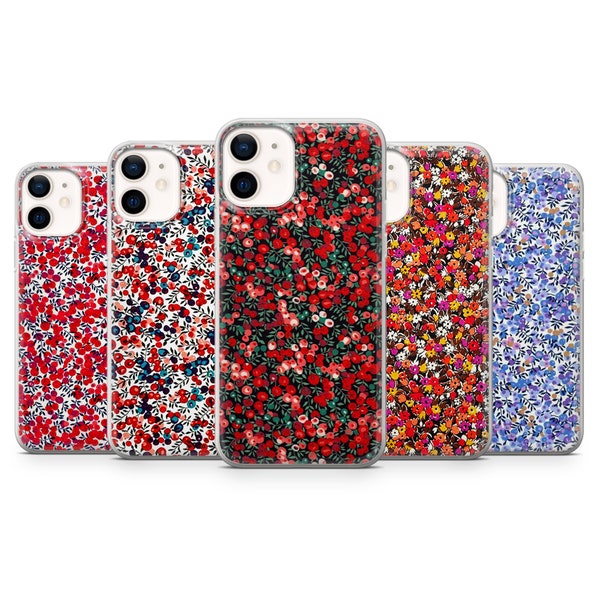 Liberty Wiltshire Liberty London Coque de portable pour iPhone 14Pro, 13, 12, 11, XR, 7, 8, Samsung S23, S22, S21FE, A53, A14, A13, Pixel 7, 6A