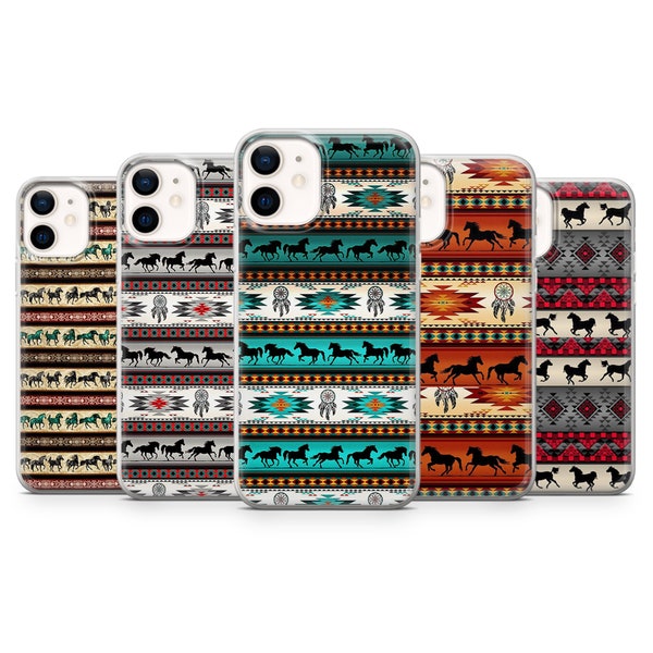 Western Boho Collage, Western Rodeo Phone Case for iPhone 14Pro, 13, 12, 11, XR, 7, 8, Samsung S23, S22, S21FE, A53, A14, A13, Pixel 7, 6A