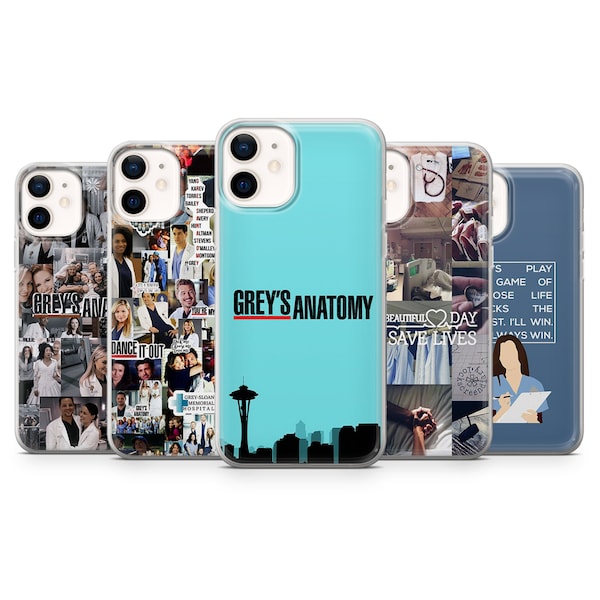 Grey's Anatomy Phone Case, Series Aesthetic for iPhone 14Pro, 13, 12, 11, XR, 7, 8, Samsung S23, S22, S21FE, A53, A14, A13, Pixel 7, 6A