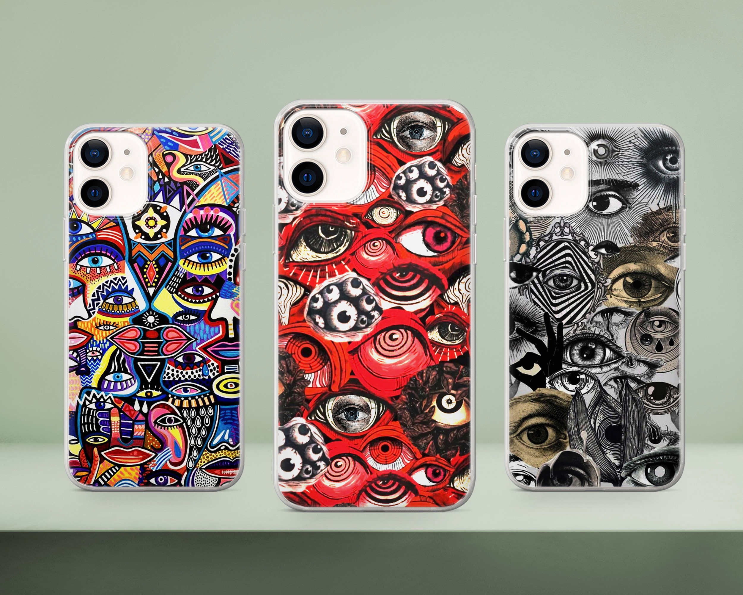Red Eye Phone Case Gore Eyes iPhone Case for iPhone 14 Pro