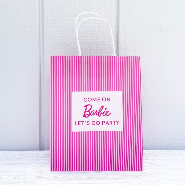 Custom Party Favor Gift Bags | Doll Inspired Designs, For Barbie Parties, Birthdays, Bachelorette Party Favors, Bridal Shower Favors