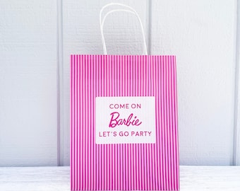 Custom Party Favor Gift Bags | Doll Inspired Designs, For Barbie Parties, Birthdays, Bachelorette Party Favors, Bridal Shower Favors