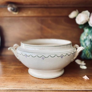 Old soup tureen Longwy 1920