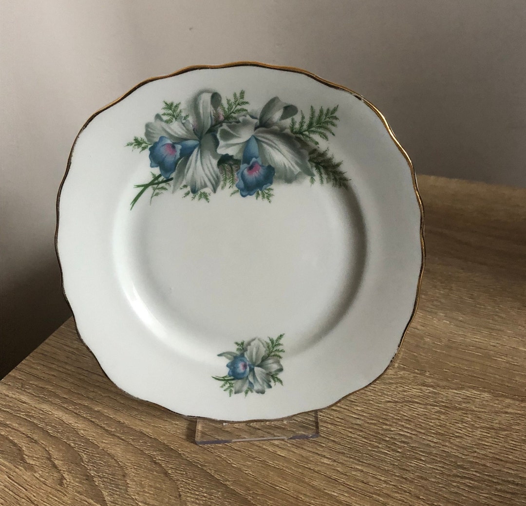 Colclough Bone China Small Plate With Flowers Design Vintage Etsy New