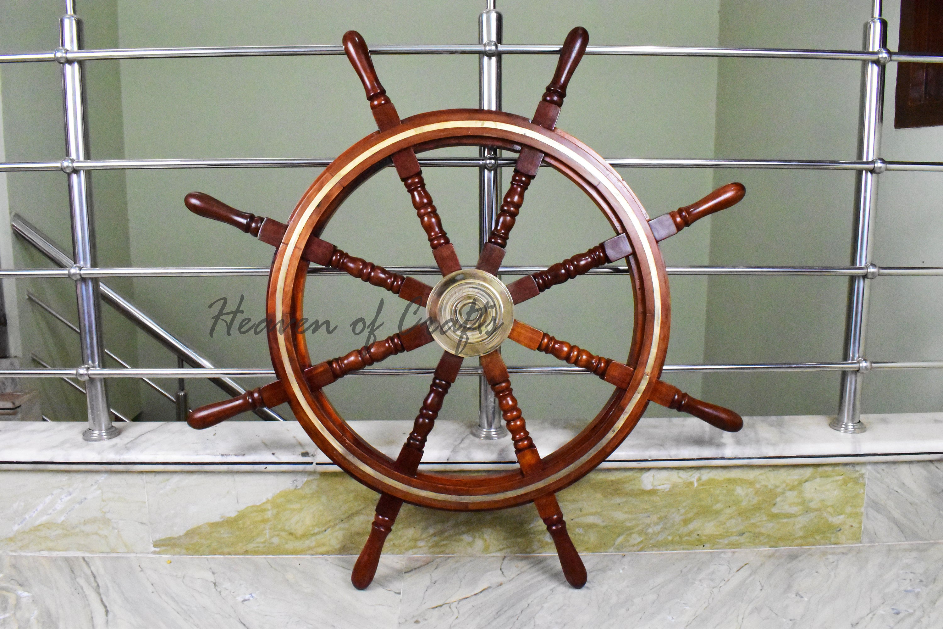 Nautical Ship Steering Wheel Wooden Pirate's Ship Wheel Etsy