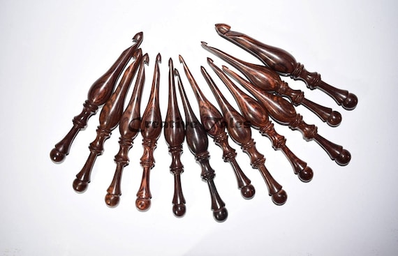 Rosewood Crochet Hooks Mixed With Resin Hand Turned -  in 2023   Ergonomic crochet, Rosewood crochet hooks, Ergonomic crochet hook