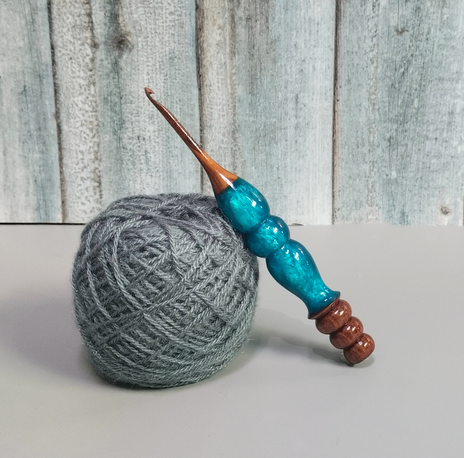 Resin Mix Rosewood Crochet Hooks for Arthritic Hands - Various