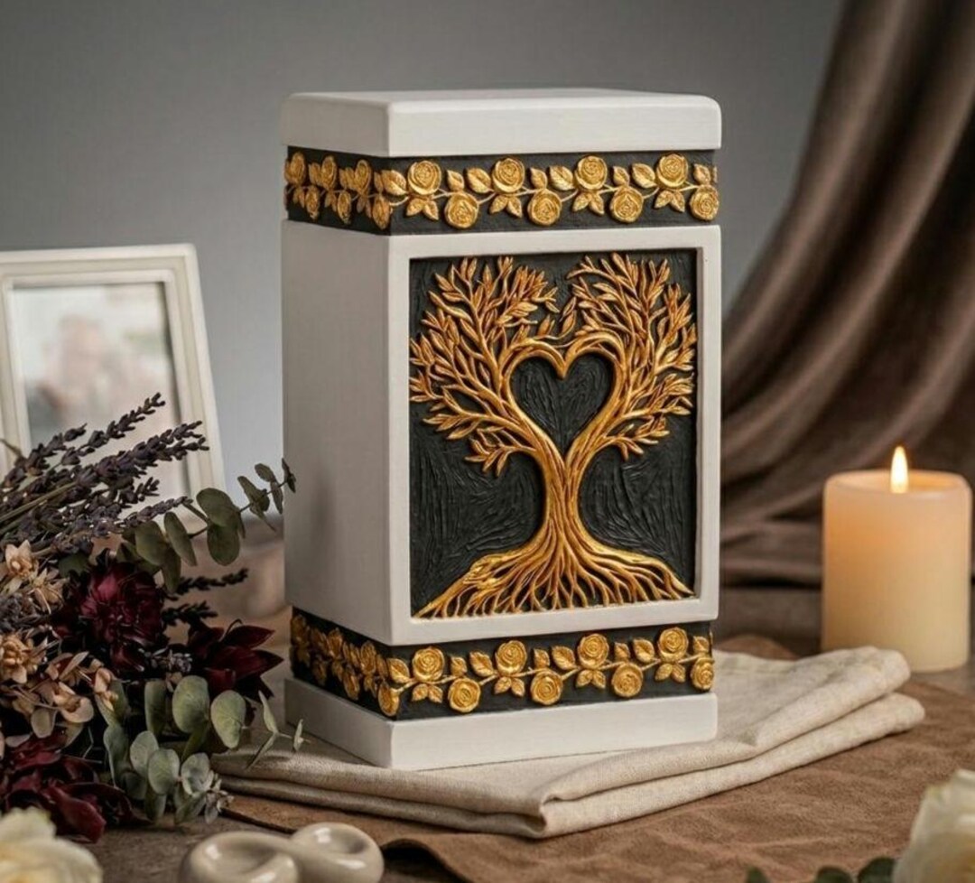 Tree of Life Custom Handmade Urn - Wooden Urns for Human Ashes ...