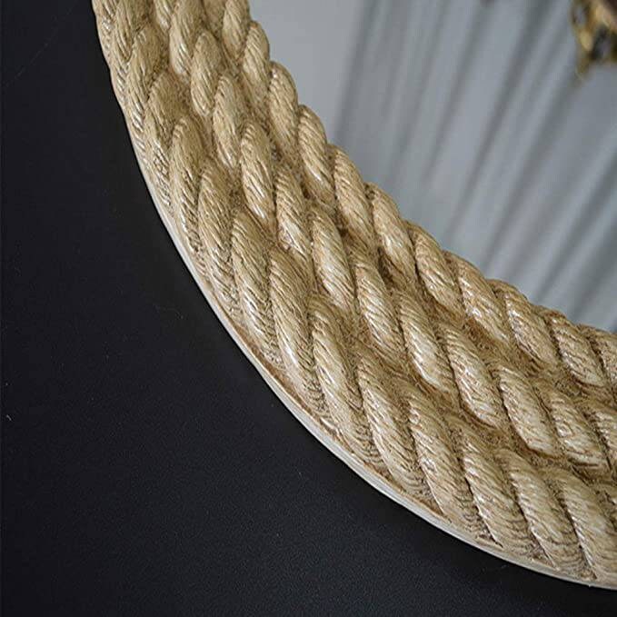 Nautical Coastal Rope Mirror Round Shaped Jute Wall Mirror Etsy