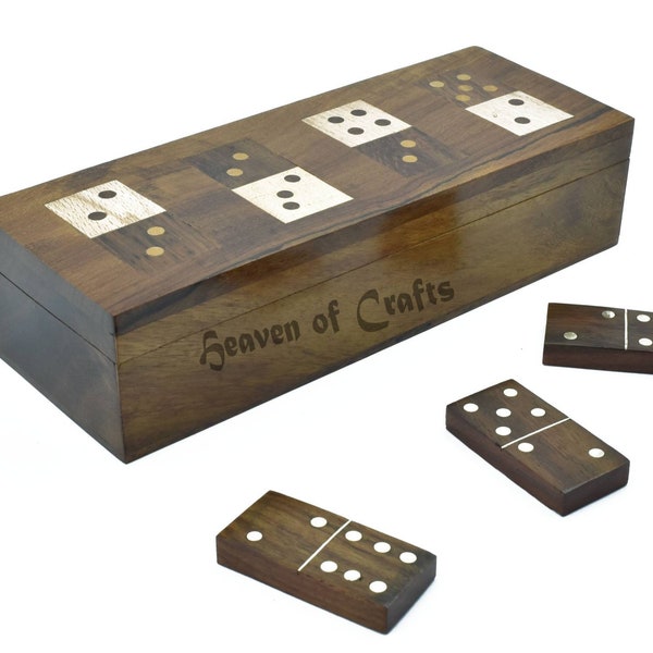 Domino game decorated in wood