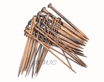 Set of 26 PCs(13 pairs) Single Point Needle Handmade Rosewood Knitting Needles of 12 inches Yarn Knitting Accessories