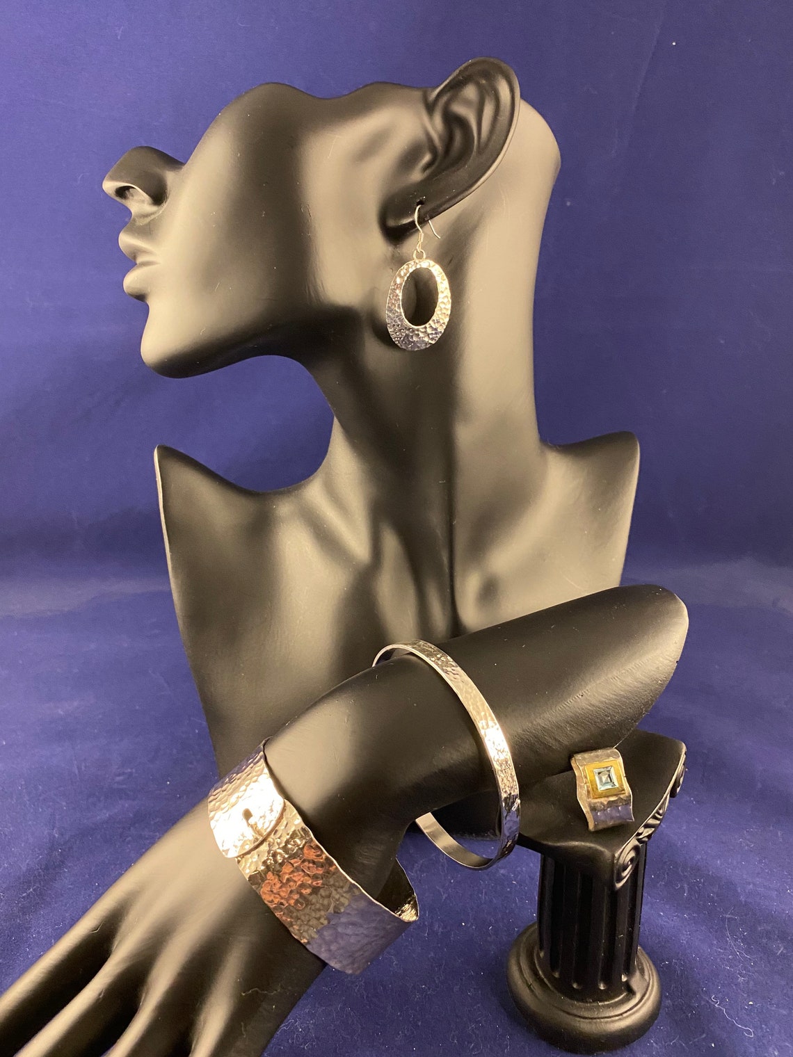 Vintage Mexican Silver Jewelry Set Etsy