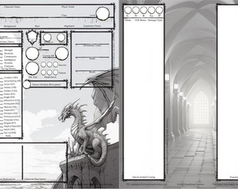DnD 5e Character Sheet - Dragon Castle by Dice Harbor