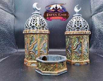 Furhaven Lantern Dice Tower & Dice Vault, Made to Order, Fate's End