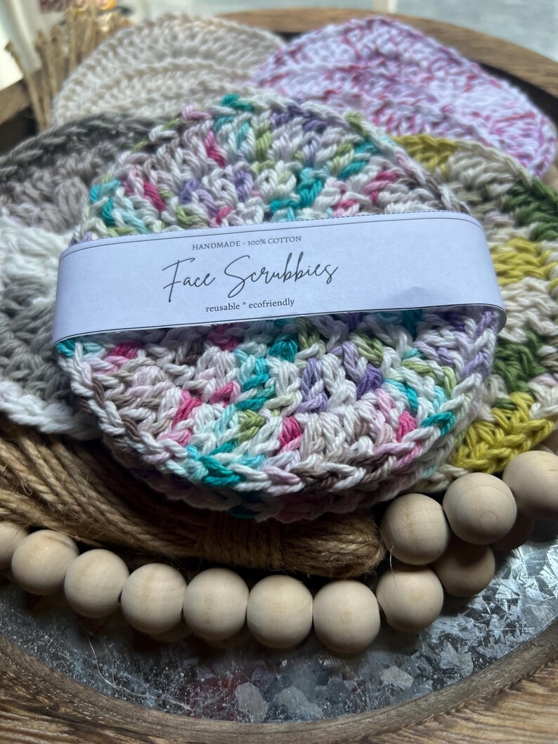 100% Cotton Reusable Facial Scrubbies - Etsy