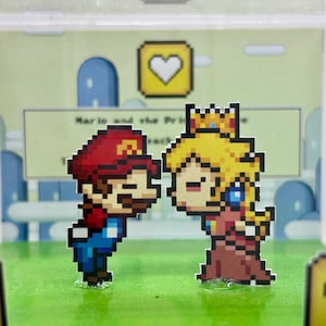 Customizable Mario-Peach Style Anniversary Wedding Gift for Him Her