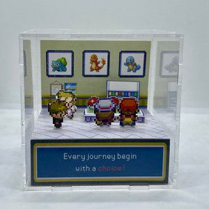 3D cube Diorama Pokmon " Every journey begins with a choice" 2