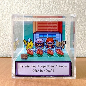 Diorama 3D Cube Rocznica Ślub Walentynki Propozycja Małżeństwo Zaręczyny Prezent dla Pana Młodego/Pani Młodej Dla Niego/Jej