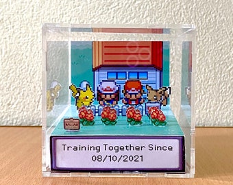 Pokmon Diorama Cube: Anniversary, Wedding, Valentine Gift