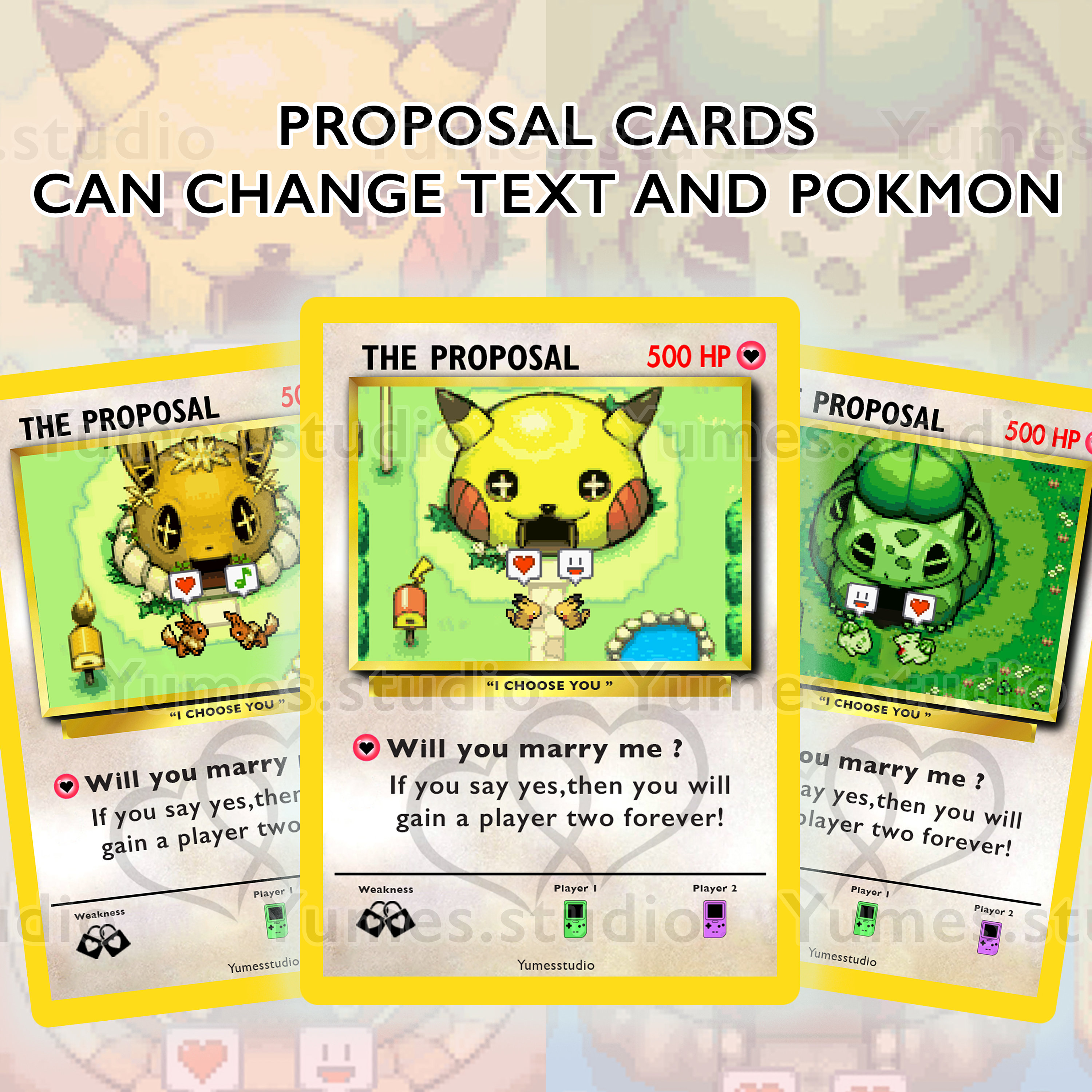 proposal pokemon card Pokmon Proposal Card, Engagement Gift for Him/Her