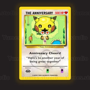 Cartes à collectionner Anniversaire Pokmon cadeau pour lui / son mari / femme