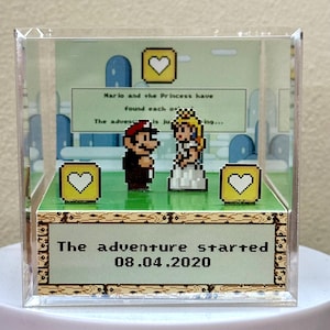 Customizable Mario & Peach Anniversary Cube: Gamer Gift