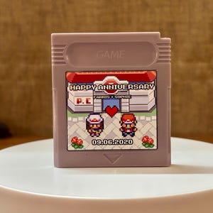 Personalized Pokmon Anniversary Cartridge - Customizable Gameboy Cartridge Gift Love For Him Her