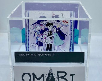 Omori 3D Cube Happy Birthday Customization