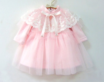 Fleecefutter Mädchenkleid Babykleid Festkleid  1. Geburtstag BM54