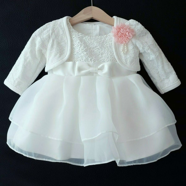 Lusiniya Taufkleid Festkleid Mädchenkleid Babykleid Sommerkleid BM11