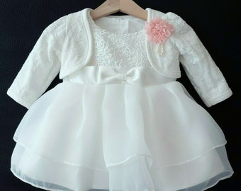 Lusiniya Taufkleid Festkleid Mädchenkleid Babykleid Sommerkleid BM11