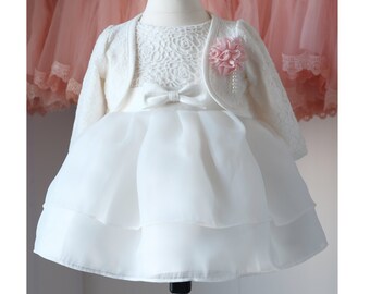 Lusiniya Taufkleid Festkleid Mädchenkleid Babykleid Sommerkleid M11