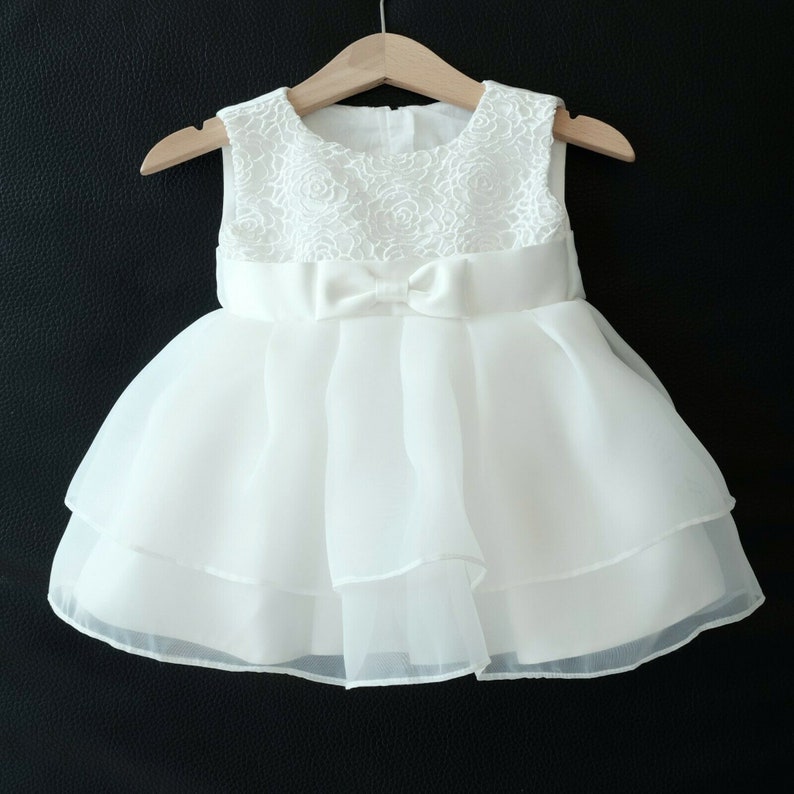 Lusiniya Taufkleid Festkleid Mädchenkleid Babykleid Sommerkleid BM11 ohne Bolero