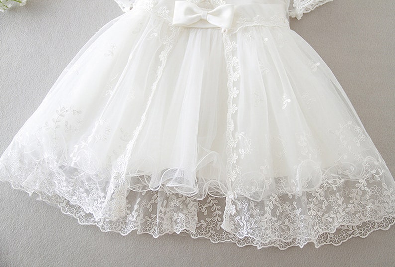 2tlg. Taufkleid Festkleid Mädchenkleid Babykleid Sommerkleid BM24 Bild 8